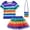 A415-Multicolour, variant on Caqnni Toddler Baby Girl Clothes Summer Girls Outfits, Short Sleeve Top Shorts Cute Baby Clothing 1-5T 2Pcs Summer Playwear Beach Outfits 5-6 Years,Blue