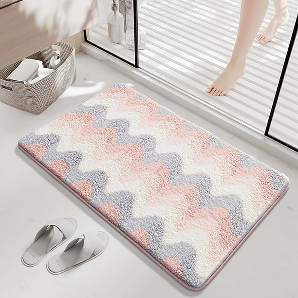 Felpudo de entrada para sala de estar, dormitorio, mesita de noche, baño, antideslizante y absorbente, almohadilla antideslizante y absorbente