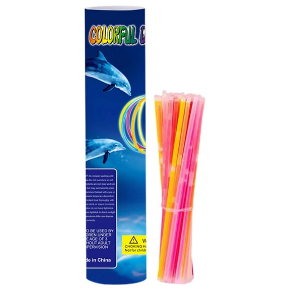 Party Decorations Dolphin Design Glow Sticks for Party EventsParty Favors for Kids & Adults in Bright Packaging Party Decorations for Men Harlik