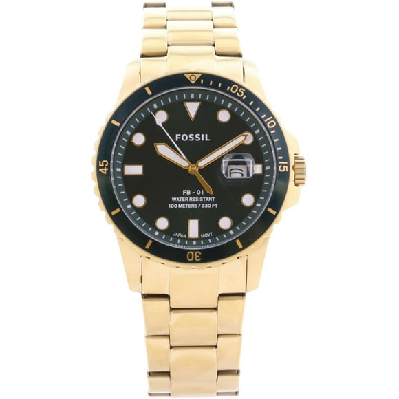 Fossil Men's Fb-01 FS5658 Gold Stainless-Steel Japanese Quartz Fashion Watch