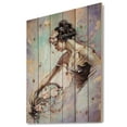 thumbnail image 1 of Design Art - Girl with Flower Bouquet, 1 of 5
