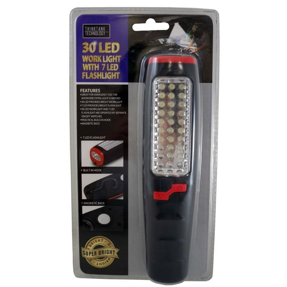 THINKTANK TECHNOLOGY 37 LEDs Dual-Function WORKLIGHT | Built-In Hook & Magnet | Size 8" x 2" x 1.5" | Versatile Lighting Solution