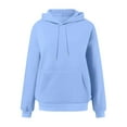 thumbnail image 4 of larppty Hoodies for Women, Fall Pullover Sweatshirt, Oversized Lightweight Sweatshirts (Sky Blue, 4XL), 4 of 6