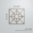 thumbnail image 3 of Ekena Millwork 23 3/8"W x 23 3/8"H x 1/4"T Large Jamestown Decorative Fretwork Wood Wall Panels, Walnut, 3 of 18