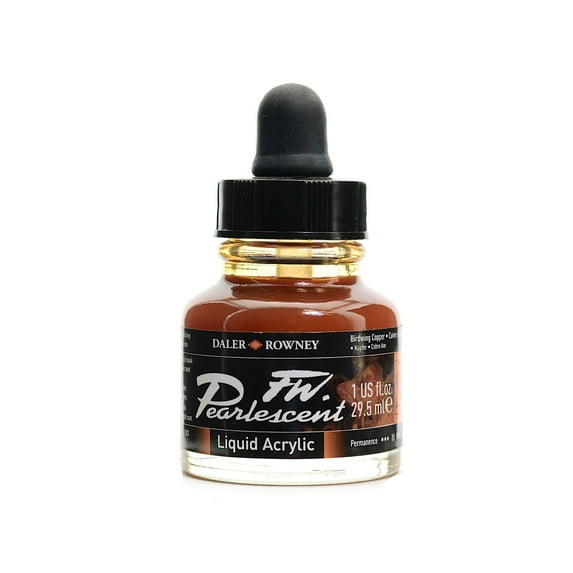 FW Pearlescent and Shimmering Liquid Acrylic birdwing copper, 1 oz. (pack of 3)