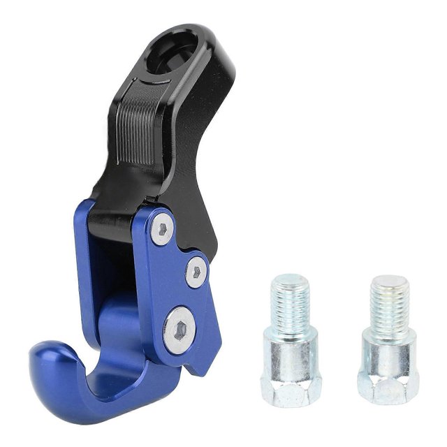 Motorcycle Luggage Bag Hook Hanger 10.5mm Aluminum Alloy Versatile Secure Fixing Claw Shaped Helmet Hook for C400GT C400X CE04 Blue