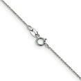 thumbnail image 3 of Auriga Fine Jewelry 14K White Gold .75mm Cable Chain Necklace 20inch for Women, 3 of 6