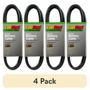 (4 pack) Everstart LG49-6-77 6-Gauge 49" Black Lawn and Garden Battery Cable