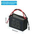 thumbnail image 2 of Uxcell CBB61 Ceiling Fan Capacitor 2 Pcs 15uF 450V AC 50/60HZ with 2 Wires 2.34 x 1.64 inch, 2 of 6