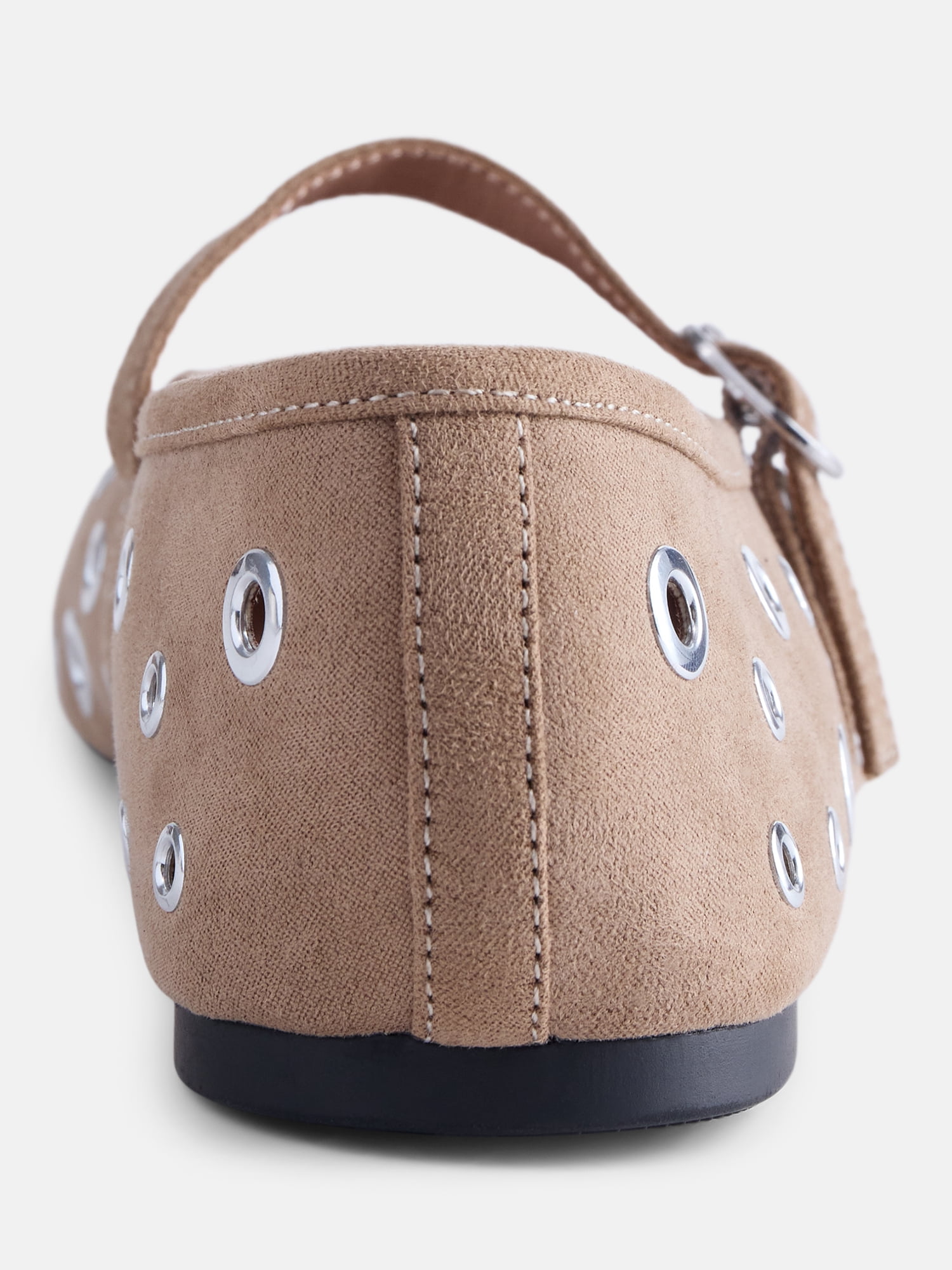 No Boundaries Women's Grommets Mary Jane Flats
