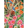 thumbnail image 3 of Briarwood Lane Wagon Wheel Floral Spring House Flag, 3 of 4