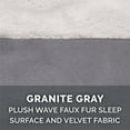 thumbnail image 5 of FurHaven Pet Products Velvet Waves Perfect Comfort Orthopedic Sofa-Style Pet Bed for Dogs & Cats - Granite Gray, Medium, 5 of 13