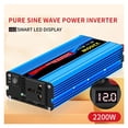 thumbnail image 2 of Pure Sine Wave Inverter DC 12V to AC 110 V 50hz Power Inverter Charger Adapter Universal Socket ,Easy to Use, 2 of 5