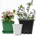 thumbnail image 5 of Planting Pot Black 2 Pack 10 #, Square Plastic Can Black, 5 of 5
