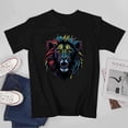 thumbnail image 3 of Lion T-shirt Lion Unisex T-shirt Unisex tees Casual Cotton Colorful Printing, 3 of 5