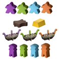 thumbnail image 3 of Juego de mesa Karvi: ¡saga vikinga de asaltos y comercio! Juego de aventuras épico Juego de estrategia para niños y adultos mayores de 12 años De 2 a 4 jugadores Tiempo de juego de 120 minutos Creado, 3 of 4