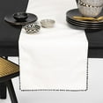thumbnail image 5 of Chemin de table Thym & Table, pompon blanc, 5 of 5