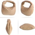 thumbnail image 2 of HLONK Sac à Main Tissé en Cuir PU Doux pour Femmes, 2 of 2