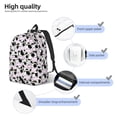 thumbnail image 3 of Disketp Cute Animal with Cow Mochila de Lona Estampada, Mochila Escolar de Viaje Ligera para Estudiantes y Portátil-Small, 3 of 5