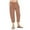 Rose Gold, variant on JIUKE Capri Pants for Women Plus Size Cotton Linen Casual Summer Drawstring High Waisted Solid Lounge 3/4 Pants