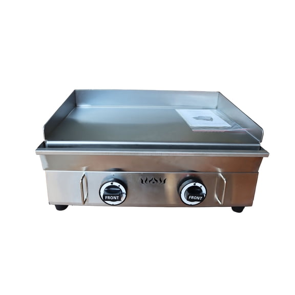 Countertop Flat Cooking Griddle Grill Stainless Steel Gas Griddle Camp Grill 122℉-572℉ 2800Pa