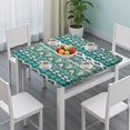 thumbnail image 3 of Patterned Elastic Table Cover 36x36, Boho Floral Square Tablecloth for Kitchen Dining Room Patio and Outdoor Setting, 3 of 6
