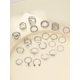 thumbnail image 4 of 21pcs/set Fashion Faux Pearl & Leaf Decor Ring For Women For Dating Gift, 4 of 4