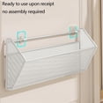 thumbnail image 4 of Fasiaou 16x10x2 Inch Wall Mounted Slipper Rack for Bathroom, No-Drilling Shoe Storage Rack for Door, Adjustable Stainless Steel Design,As Show, 4 of 6