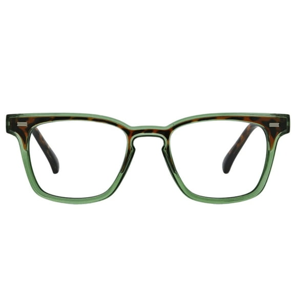 peepers par peeperspecs Lunettes de Lecture Unisexes pour Adultes, Bloquant la Lumière Bleue, Vert/tortue, 48 US