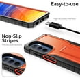 thumbnail image 7 of ExoGuard For Moto G Stylus 5G 2022 Case, Phone Case with Screen Protector and Kickstand (Orange), 7 of 7