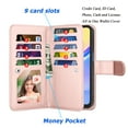 thumbnail image 2 of For Samsung A15 6.5" 2024 Case, Samsung Galaxy A15 6.5" 5G Wallet Case, Tiflook PU Leather Card Holder Flip Cover [Detachable Magnetic] Pink, 2 of 6