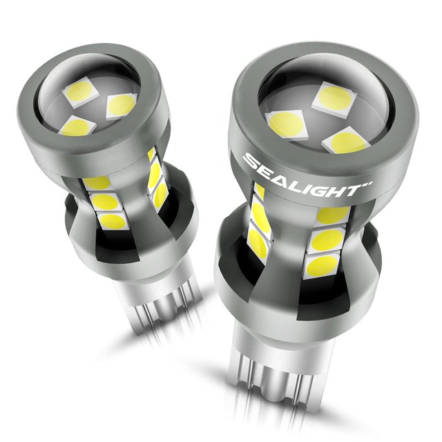 Bombillas LED SEALIGHT 912 921 6000 K 2600 lm T15 para luz de respaldo