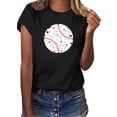 thumbnail image 2 of Trendfront Womens Distressed Baseball Graphic Tee Sports T Shirt Crewneck Short Sleeve Softball Game Day Fan Gifts Summer Casual Tops, 2 of 5
