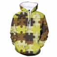 thumbnail image 3 of Sudadera con capucha con estampado 3D de rompecabezas multicolor de moda para hombre, sudadera de manga larga para primavera y otoño, sudadera con capucha de gran tamaño para la calle, 3 of 5
