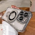 thumbnail image 2 of for iPhone 15 Pro Max Case with Magnetic Ring Stand,[Compatible with MagSafe] Four Corners Shockproof [Military Grade Drop Protection] Luxury Slim Kickstand Case for iPhone 15 Pro Max-Silver, 2 of 14
