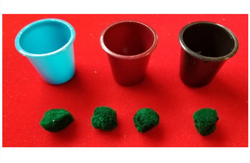 Magic Trick Cups and Balls Mini Plastic