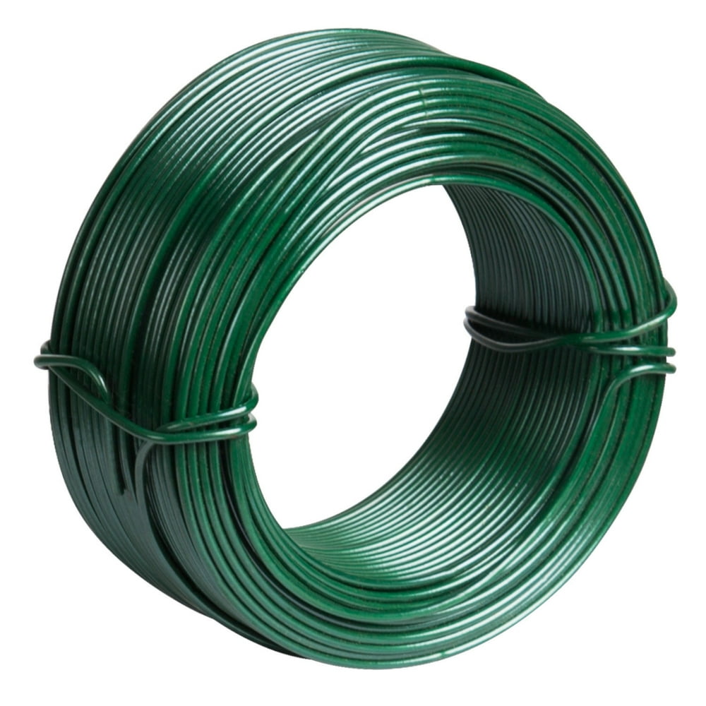 VIVOSUN 164' 20 Gauge Solid Steel Garden Fence Wire Coil w/ PVC Coated