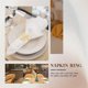 thumbnail image 2 of 10Pcs Hotel Napkin Ring Metal Napkin Buckle Christmas Wedding Gold, 2 of 5