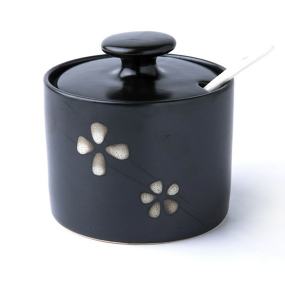 Qeeadeea Sugar Bowl With Lid And Spoon, Sugar Storage Jar, Sugar Pot, Sugar Container Spice Jar, Sugar Dispenser Serving For Sugar-a-1