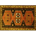 thumbnail image 1 of Ahgly Company Machine Washable Indoor Rectangle Persian Yellow Traditional Area Rugs, 8' x 10', 1 of 4