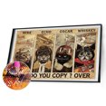 thumbnail image 2 of Wdftyju 5D DIY Diamond Painting Kits Cat Pilot Full Round Drill Wall Decor Art Crafts Wdftyju 6hl9lx2sd3rw7ch8, 2 of 9