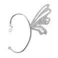 thumbnail image 1 of Butterflies Ear Cuff Rhinestone Ear Clip No Piercing Earrings Women Ear Jewelry (for Left Ear), 1 of 8