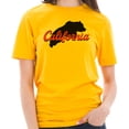 thumbnail image 3 of Big Size California Bear Graphic Design Short Sleeve Cotton Jersey T-Shirt - Taxi Gold 3XL, 3 of 4