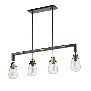 Warehouse Of Tiffany Nekane Matte Bronze 4-Light Chandelier IMP28E/5MB