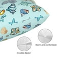 thumbnail image 3 of Pofeuu Sea Shells 2 Print Polyester Microfiber Plush Pillowcases, Super Soft and Cozy Pillow Case Covers with Envelop Closure（Pillow core not included）-16"x24", 3 of 6