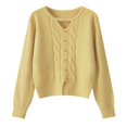 thumbnail image 4 of Suéter de cuello redondo hueco nuevo de otoño e invierno coreano, suéter de base de temperamento versátil, ropa interior, suéter de punto suelto, 4 of 5
