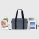 thumbnail image 5 of Bolsas térmicas para alimentos con cierre para compras, viajes, picnic o almuerzo. Bolsa de espuma de aluminio para entrega de alimentos congelados, fríos y calientes., 5 of 8