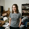 thumbnail image 4 of Womens It's Fine I'm Fine Everything Is Fine T Shirt Funny Sarcastic Tee Womens Graphic Tees, 4 of 9