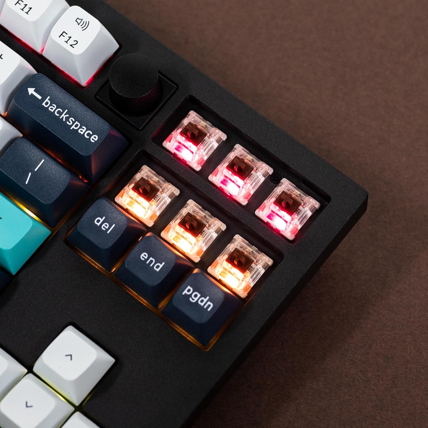 Keychron Q3 Max Wireless Custom Mechanical Keyboard, Full Aluminum 2.4 GHz Bluetooth QMK TKL Layout RGB with Hot-swappable Gateron Brown Switch Compatible with Mac Windows Linux
