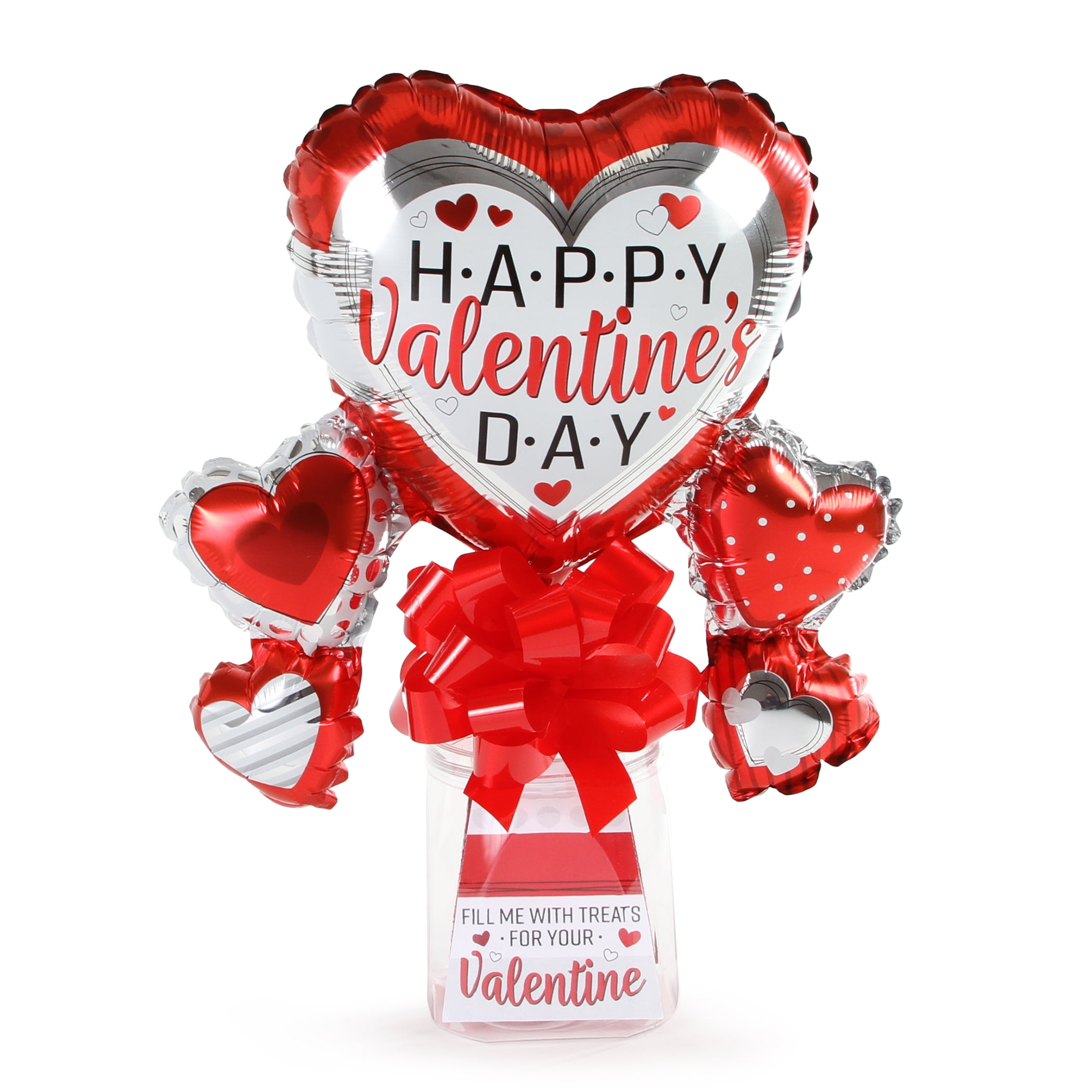 WAY TO CELEBRATE! Way to Celebrate -  Progressive Gifts Balloon Container Gift Set Happy Valentine's Day